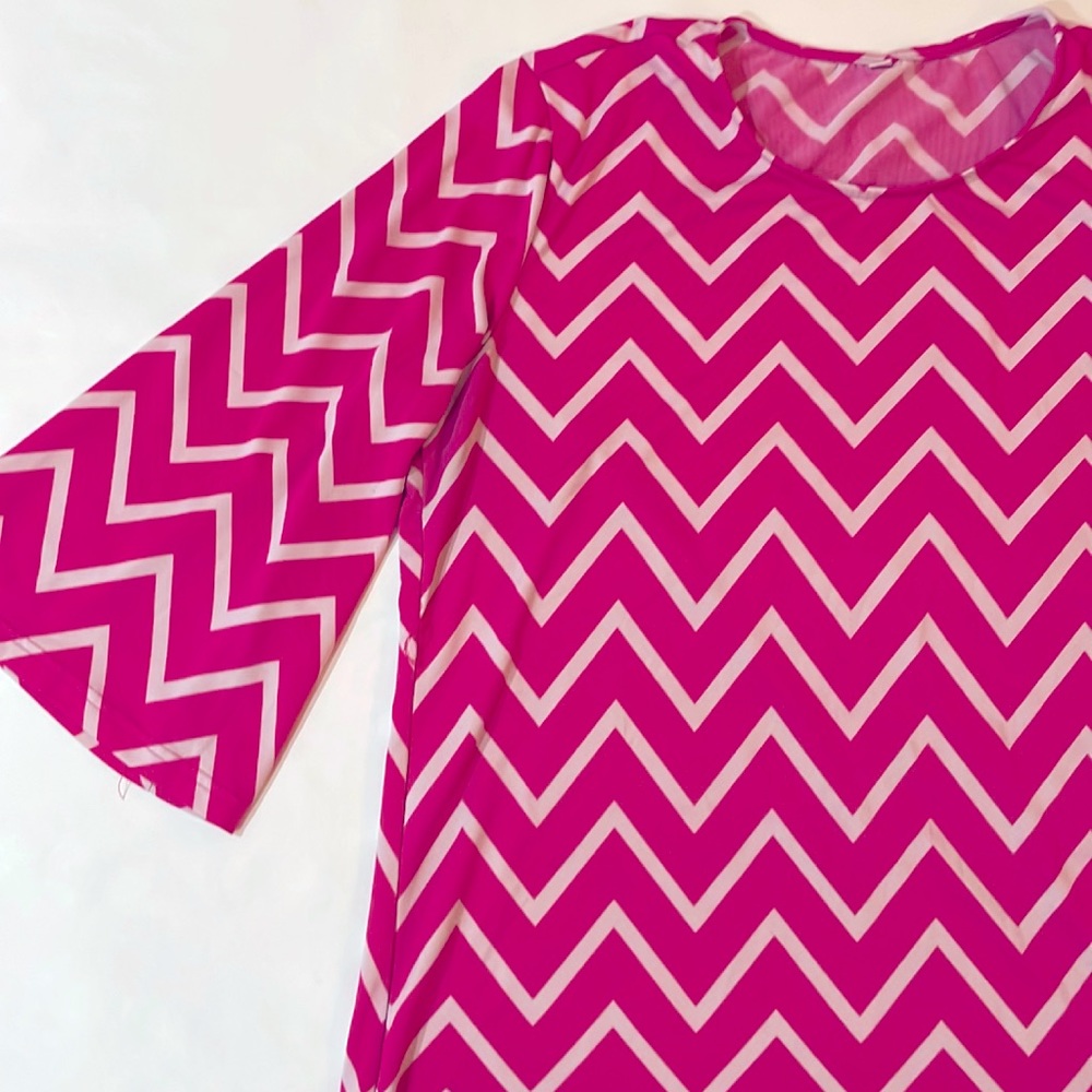 Slinky fun hot pink top